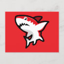 Recherche de requin cartes postales Attaque de requin