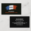 Search for language teacher business cards French