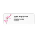 Search for cherry blossom return address labels weddings Pink