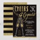 Search for 40 year anniversary invitations Black