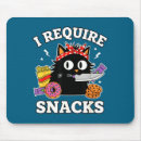 Search for requires mousepads I require snacks