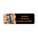 Search for witch cat return address labels Halloween