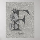 Recherche de monogramm f posters Floral