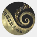 Recherche de clés de piano autocollants Notes de musique