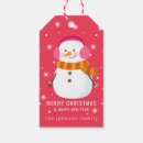 Search for snowman gift tags Happy new year