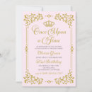 Search for once upon a time birthday invitations Royal celebration