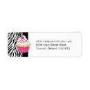 Search for bakery return address labels Cupcake