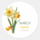 Search for march birthday stickers Birth flower