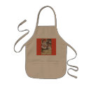 Search for vintage victorian aprons Red