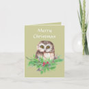 Search for cute owl christmas cards Nature