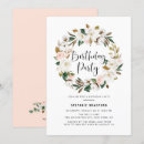 Search for magnolia birthday invitations Watercolor