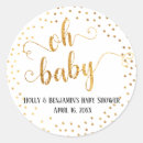Search for faux gold confetti stickers Baby shower