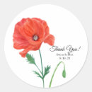 Recherche de coquelicots autocollants De remerciement
