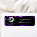 Search for flying witch return address labels Full moon