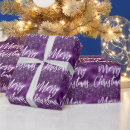 Search for purple glitter wrapping paper Merry christmas