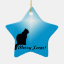 Search for cat silhouette ornaments Black