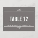 Search for numbers wedding postcards Table number