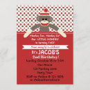Search for sock monkey birthday invitations Brown
