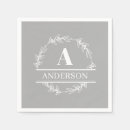 Recherche de gris blanc serviettes Initiale