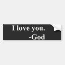 Search for thoughts bumper stickers God