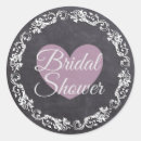 Search for chalkboard bridal shower stickers Black