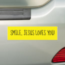 Search for smiling bumper stickers Black