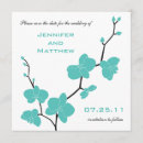 Search for blue orchid save the dates White