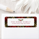 Search for tartan return address labels Gingham