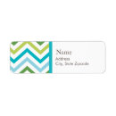 Search for chevron baby shower return address labels Blue