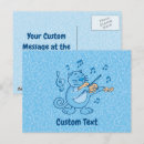 Search for treble clef note postcards Illustration