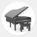 Recherche de piano queue autocollants Instrument