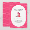 Search for rain boots invitations April showers