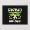 Recherche de gamer cartes postales Niveau