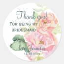 Search for bridesmaid stickers Watercolor
