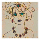 Recherche de visage abstrait posters Dynamique