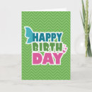 Search for zigzag birthday cards Green