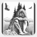 Recherche de dessin montagne autocollants Arbres