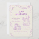 Search for beige birthday invitations Purple