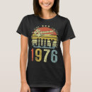 Recherche de vintage 1976 tshirts Anniversaire