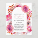 Recherche de verticales 11x14 baptême invitations Fille
