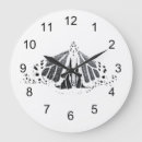 Recherche de papillon noir blanc horloges Ailes