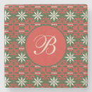 Search for christmas stone coasters Red