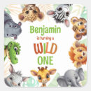 Search for jungle zoo party stickers Tropical
