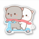 Search for kawaii peach stickers Cat