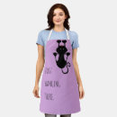 Search for funny cartoon aprons Black