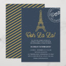 Search for blue eiffel tower invitations France