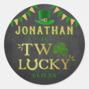Recherche de anniversaire de st patrick autocollants Shamrock