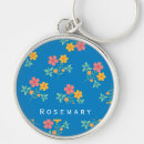 Search for colorful pattern round keychains Flowers