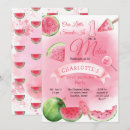 Search for one in a melon 1st birthday invitations Girls first birthday