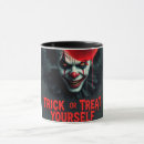 Search for clown mugs Trick or treat